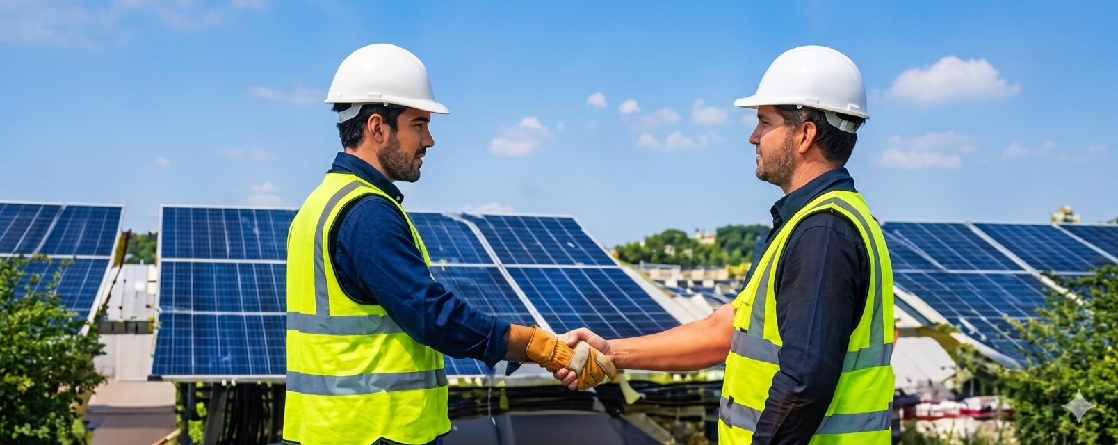EPC professionals working on rooftop solar